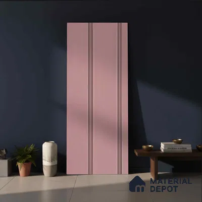 Pink Plain Colour Look PN 03563 9.5 ft x 4.8 inch Charcoal Panel - 11 mm | Suitable for Feature Wall, TV Unit & Living Room | Width is Subjected to 5% Variation