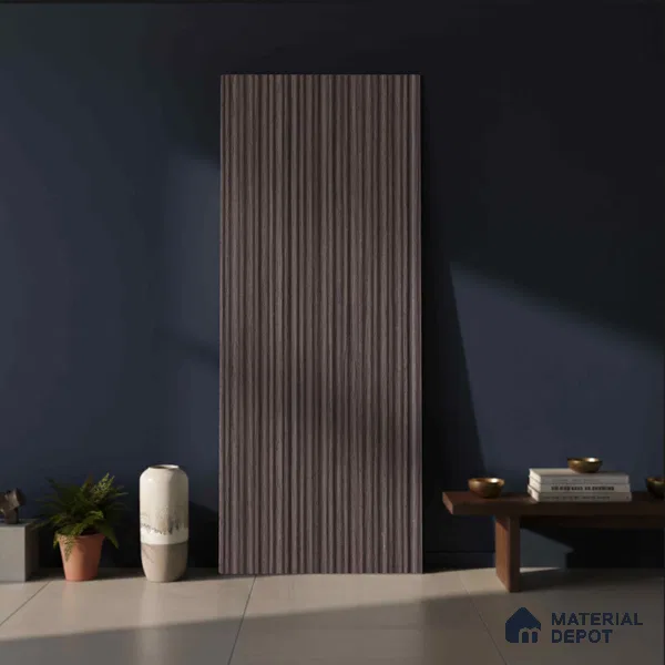Wooden Look PN 03569 9.5 ft x 4.4 inch Charcoal Panel - 8 mm | Suitable for Feature Wall, TV Unit & Living Room | Width is Subjected to 5% Variation