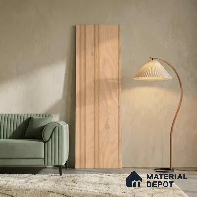 Wooden Look PN 04609 9.5 ft x 4.9 inch Charcoal Panel - 12 mm | Suitable for Feature Wall, TV Unit & Living Room | Width is Subjected to 5% Variation