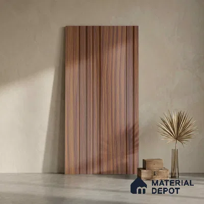 Wooden Look PN 04644 9.5 ft x 4.7 inch Charcoal Panel - 12 mm | Suitable for Feature Wall, TV Unit & Living Room | Width is Subjected to 5% Variation