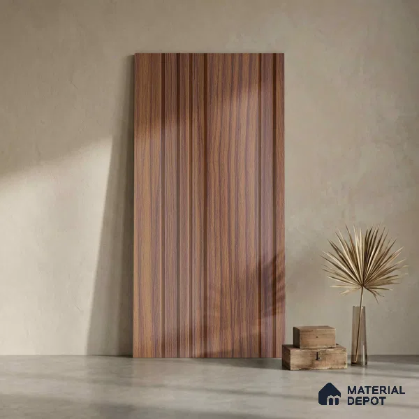 Wooden Look PN 04644 9.5 ft x 4.7 inch Charcoal Panel - 12 mm | Suitable for Feature Wall, TV Unit & Living Room | Width is Subjected to 5% Variation