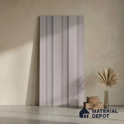 Grey Plain Colour Look PN 04874 9.5 ft x 4.7 inch Charcoal Panel - 12 mm | Suitable for Feature Wall, TV Unit & Living Room | Width is Subjected to 5% Variation