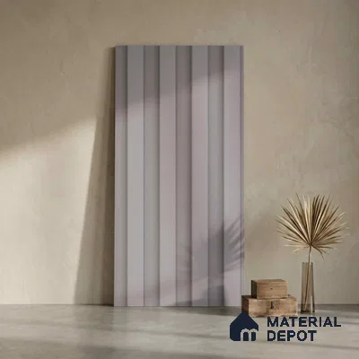 Grey Plain Colour Look PN 04882 9.5 ft x 4.7 inch Charcoal Panel - 12 mm | Suitable for Feature Wall, TV Unit & Living Room | Width is Subjected to 5% Variation