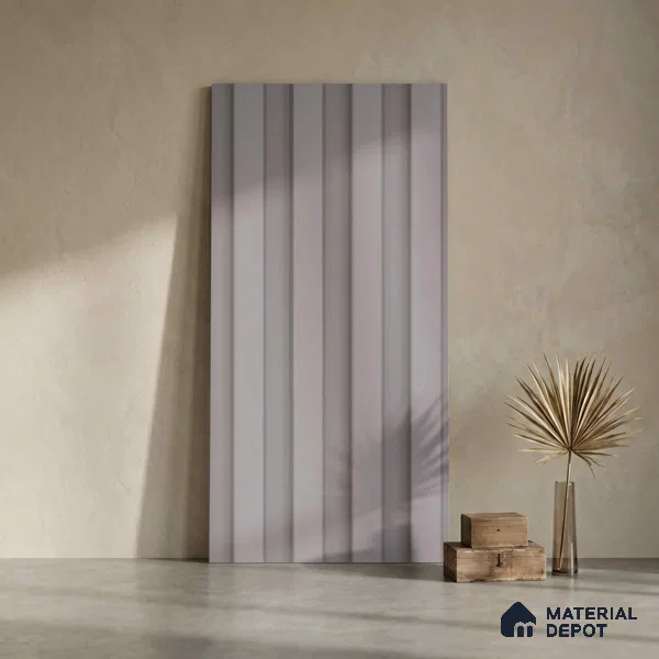 Grey Plain Colour Look PN 04882 9.5 ft x 4.7 inch Charcoal Panel - 12 mm | Suitable for Feature Wall, TV Unit & Living Room | Width is Subjected to 5% Variation