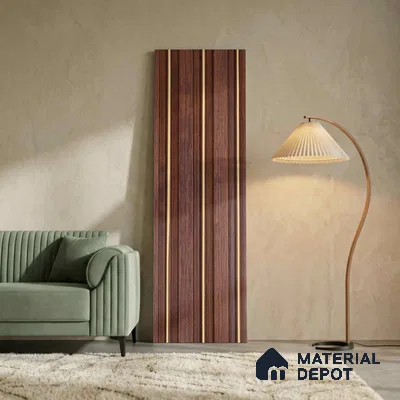 Wooden Look PN 05655 9.5 ft x 4.9 inch Charcoal Panel - 11 mm | Suitable for Feature Wall, TV Unit & Living Room | Width is Subjected to 5% Variation