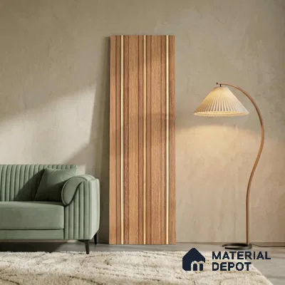 Wooden Look PN 05656 9.5 ft x 4.9 inch Charcoal Panel - 11 mm | Suitable for Feature Wall, TV Unit & Living Room | Width is Subjected to 5% Variation