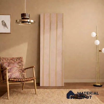 Pink Marble Look PN 05749 9.5 ft x 7.8 inch Charcoal Panel - 12 mm | Suitable for Feature Wall, TV Unit & Living Room | Width is Subjected to 5% Variation