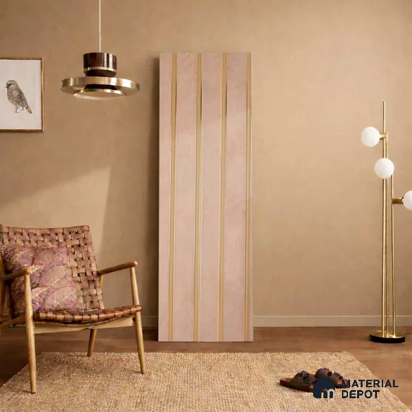 Pink Marble Look PN 05749 9.5 ft x 7.8 inch Charcoal Panel - 12 mm | Suitable for Feature Wall, TV Unit & Living Room | Width is Subjected to 5% Variation