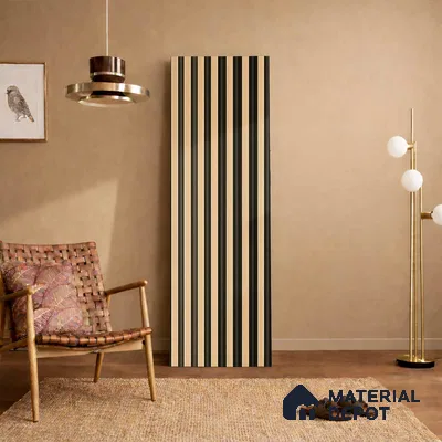 Gold Metallic Look PN 05769 9.5 ft x 7.8 inch Charcoal Panel - 12 mm | Suitable for Feature Wall, TV Unit & Living Room | Width is Subjected to 5% Variation