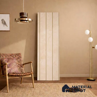 Ivory Marble Look PN 05772 9.5 ft x 7.8 inch Charcoal Panel - 12 mm | Suitable for Feature Wall, TV Unit & Living Room | Width is Subjected to 5% Variation