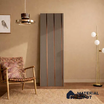 Grey Metallic Look PN 05780 9.5 ft x 7.8 inch Charcoal Panel - 12 mm | Suitable for Feature Wall, TV Unit & Living Room | Width is Subjected to 5% Variation
