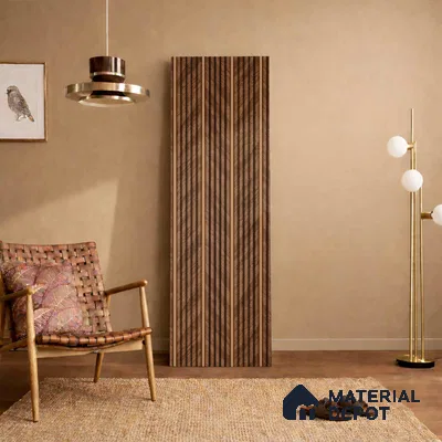 Wooden Look PN 05782 9.5 ft x 7.8 inch Charcoal Panel - 12 mm | Suitable for Feature Wall, TV Unit & Living Room | Width is Subjected to 5% Variation