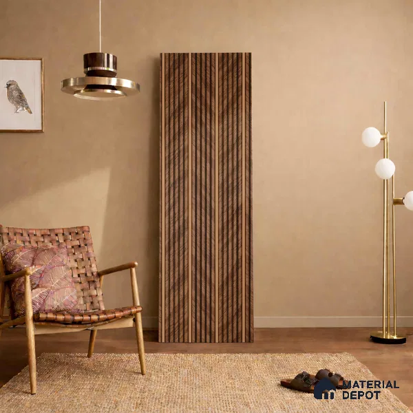 Wooden Look PN 05782 9.5 ft x 7.8 inch Charcoal Panel - 12 mm | Suitable for Feature Wall, TV Unit & Living Room | Width is Subjected to 5% Variation