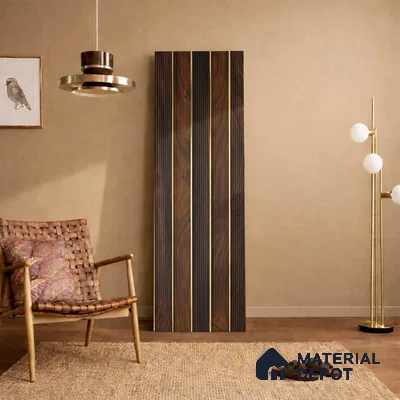 Wooden Look PN 05790 9.5 ft x 7.8 inch Charcoal Panel - 12 mm | Suitable for Feature Wall, TV Unit & Living Room | Width is Subjected to 5% Variation