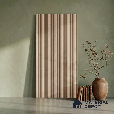 Gold Metallic Look PN 05986 8 ft x 3.8 inch Charcoal Panel - 7 mm | Suitable for Feature Wall, TV Unit & Living Room | Width is Subjected to 5% Variation