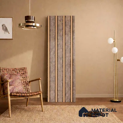 Brown Marble Look PN 06160 9.5 ft x 7.8 inch Charcoal Panel - 12 mm | Suitable for Feature Wall, TV Unit & Living Room | Width is Subjected to 5% Variation