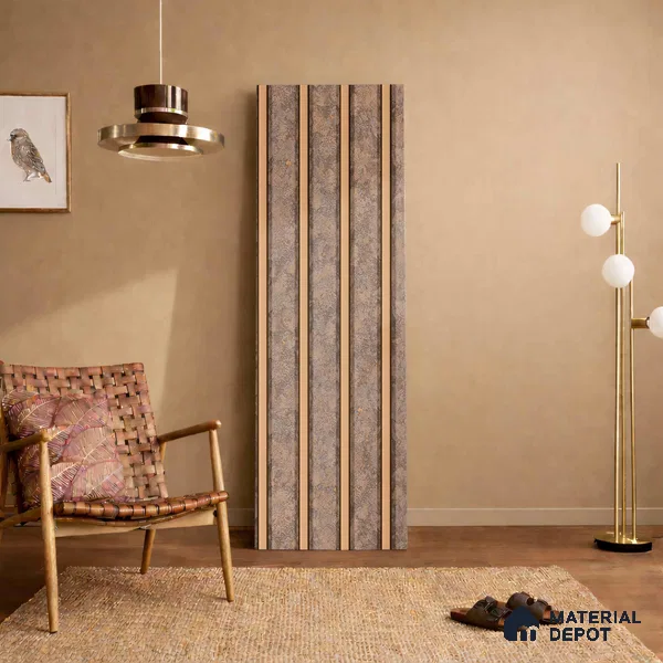 Brown Marble Look PN 06160 9.5 ft x 7.8 inch Charcoal Panel - 12 mm | Suitable for Feature Wall, TV Unit & Living Room | Width is Subjected to 5% Variation