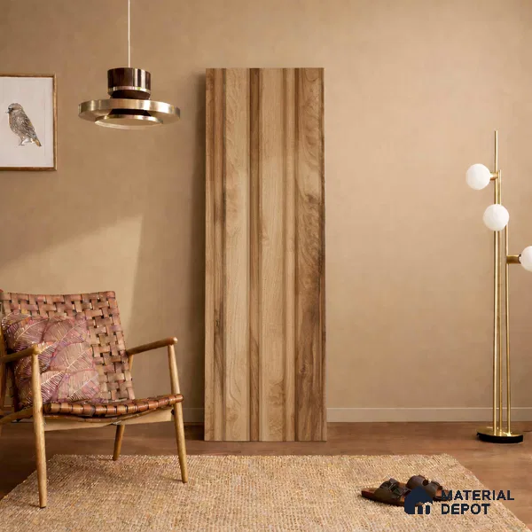Wooden Look PN 06162 9.5 ft x 7.8 inch Charcoal Panel - 12 mm | Suitable for Feature Wall, TV Unit & Living Room | Width is Subjected to 5% Variation