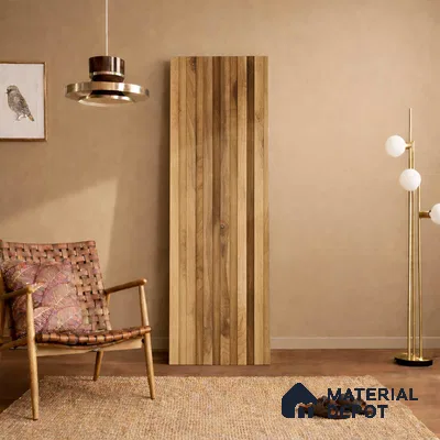 Wooden Look PN 06169 9.5 ft x 7.8 inch Charcoal Panel - 12 mm | Suitable for Feature Wall, TV Unit & Living Room | Width is Subjected to 5% Variation