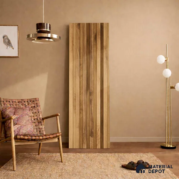 Wooden Look PN 06169 9.5 ft x 7.8 inch Charcoal Panel - 12 mm | Suitable for Feature Wall, TV Unit & Living Room | Width is Subjected to 5% Variation