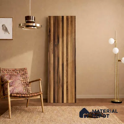 Wooden Look PN 06170 9.5 ft x 7.8 inch Charcoal Panel - 12 mm | Suitable for Feature Wall, TV Unit & Living Room | Width is Subjected to 5% Variation
