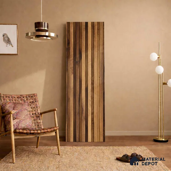 Wooden Look PN 06170 9.5 ft x 7.8 inch Charcoal Panel - 12 mm | Suitable for Feature Wall, TV Unit & Living Room | Width is Subjected to 5% Variation