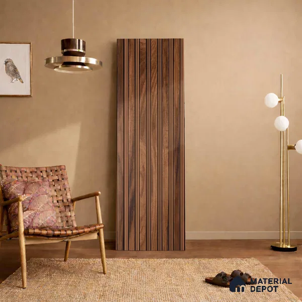 Wooden Look PN 06172 9.5 ft x 7.8 inch Charcoal Panel - 12 mm | Suitable for Feature Wall, TV Unit & Living Room | Width is Subjected to 5% Variation