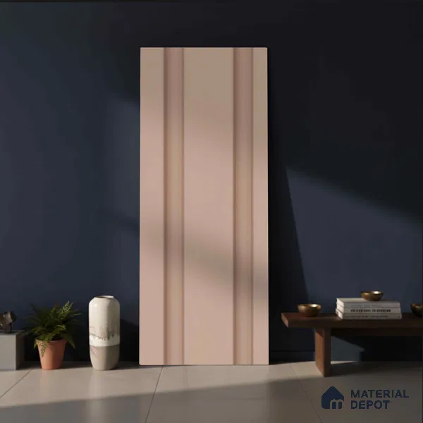 Beige Plain Colour Look PN 06218 B 9.5 ft x 4.7 inch Charcoal Panel - 12 mm | Suitable for Feature Wall, TV Unit & Living Room | Width is Subjected to 5% Variation