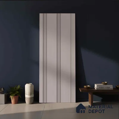 Grey Plain Colour Look PN 06219 9.5 ft x 4.7 inch Charcoal Panel - 12 mm | Suitable for Feature Wall, TV Unit & Living Room | Width is Subjected to 5% Variation