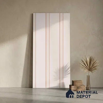 Cream Plain Colour Look PN 06220 9.5 ft x 4.7 inch Charcoal Panel - 12 mm | Suitable for Feature Wall, TV Unit & Living Room | Width is Subjected to 5% Variation