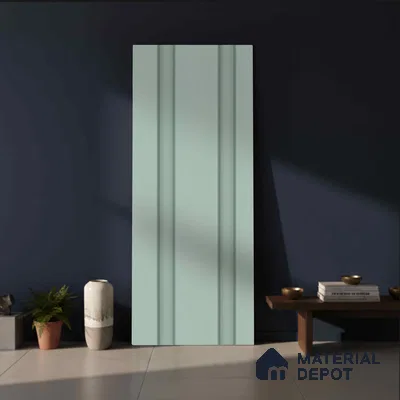 Green Plain Colour Look PN 06226 B 9.5 ft x 4.7 inch Charcoal Panel - 12 mm | Suitable for Feature Wall, TV Unit & Living Room | Width is Subjected to 5% Variation