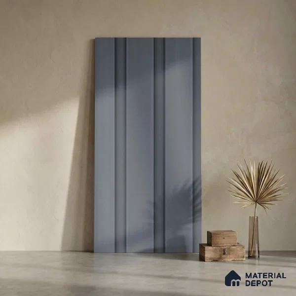 Grey Plain Colour Look PN 06230 9.5 ft x 4.7 inch Charcoal Panel - 12 mm | Suitable for Feature Wall, TV Unit & Living Room | Width is Subjected to 5% Variation