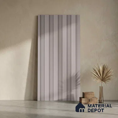 Beige Plain Colour Look PN 06233 9.5 ft x 4.7 inch Charcoal Panel - 12 mm | Suitable for Feature Wall, TV Unit & Living Room | Width is Subjected to 5% Variation