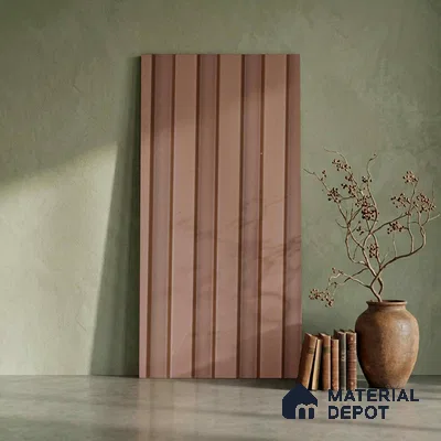 Brown Plain Colour Look PN 06240 9.5 ft x 4.7 inch Charcoal Panel - 12 mm | Suitable for Feature Wall, TV Unit & Living Room | Width is Subjected to 5% Variation