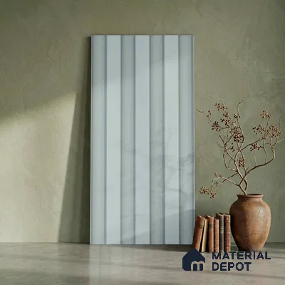 Blue Plain Colour Look PN 06242 9.5 ft x 4.7 inch Charcoal Panel - 12 mm | Suitable for Feature Wall, TV Unit & Living Room | Width is Subjected to 5% Variation