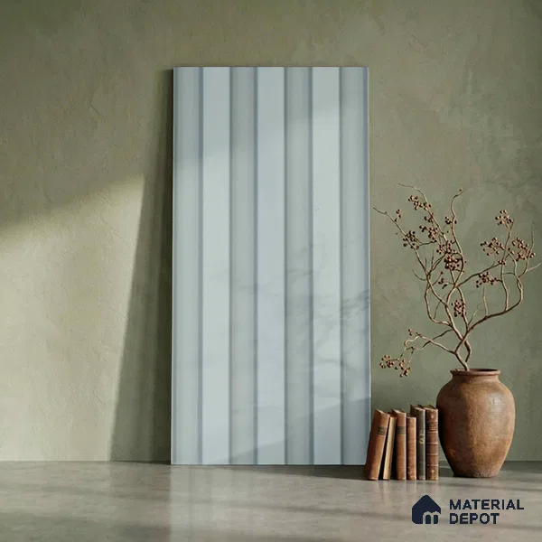 Blue Plain Colour Look PN 06242 9.5 ft x 4.7 inch Charcoal Panel - 12 mm | Suitable for Feature Wall, TV Unit & Living Room | Width is Subjected to 5% Variation