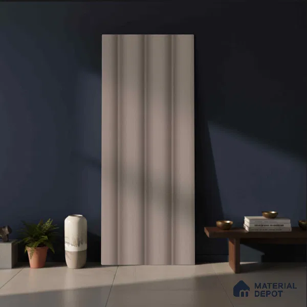Grey Plain Colour Look PN 06258 B 9.5 ft x 4.7 inch Charcoal Panel - 12 mm | Suitable for Feature Wall, TV Unit & Living Room | Width is Subjected to 5% Variation