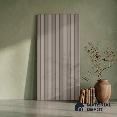 Grey Plain Colour Look PN 06262 9.5 ft x 4.7 inch Charcoal Panel - 12 mm | Suitable for Feature Wall, TV Unit & Living Room | Width is Subjected to 5% Variation