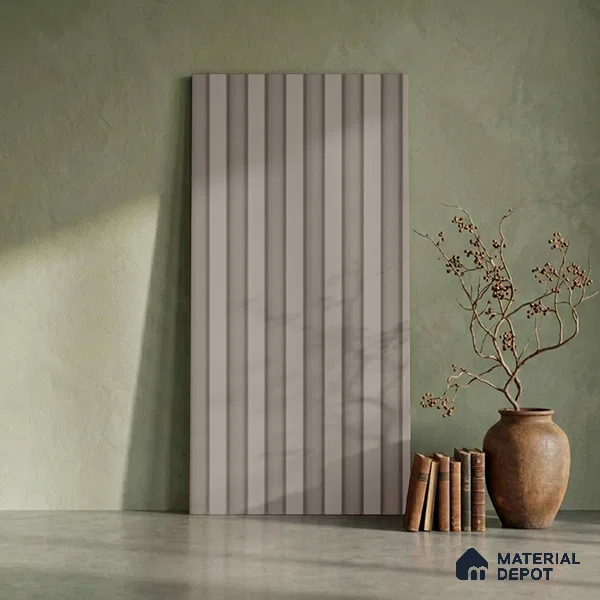 Grey Plain Colour Look PN 06262 9.5 ft x 4.7 inch Charcoal Panel - 12 mm | Suitable for Feature Wall, TV Unit & Living Room | Width is Subjected to 5% Variation