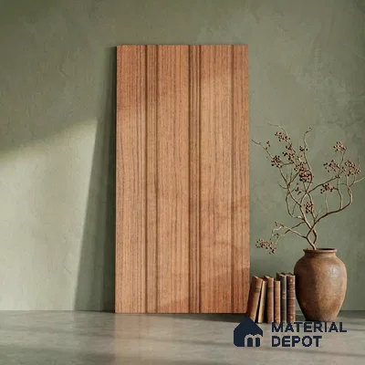 Wooden Look PN 06268 9.5 ft x 4.7 inch Charcoal Panel - 12 mm | Suitable for Feature Wall, TV Unit & Living Room | Width is Subjected to 5% Variation