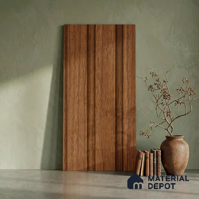 Wooden Look PN 06270 9.5 ft x 4.7 inch Charcoal Panel - 12 mm | Suitable for Feature Wall, TV Unit & Living Room | Width is Subjected to 5% Variation