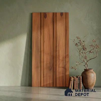 Wooden Look PN 06271 9.5 ft x 4.7 inch Charcoal Panel - 12 mm | Suitable for Feature Wall, TV Unit & Living Room | Width is Subjected to 5% Variation