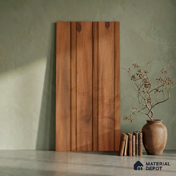 Wooden Look PN 06271 9.5 ft x 4.7 inch Charcoal Panel - 12 mm | Suitable for Feature Wall, TV Unit & Living Room | Width is Subjected to 5% Variation
