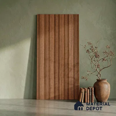 Wooden Look PN 06275 9.5 ft x 4.7 inch Charcoal Panel - 12 mm | Suitable for Feature Wall, TV Unit & Living Room | Width is Subjected to 5% Variation