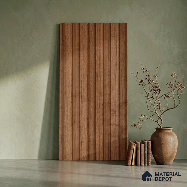Wooden Look PN 06275 9.5 ft x 4.7 inch Charcoal Panel - 12 mm | Suitable for Feature Wall, TV Unit & Living Room | Width is Subjected to 5% Variation