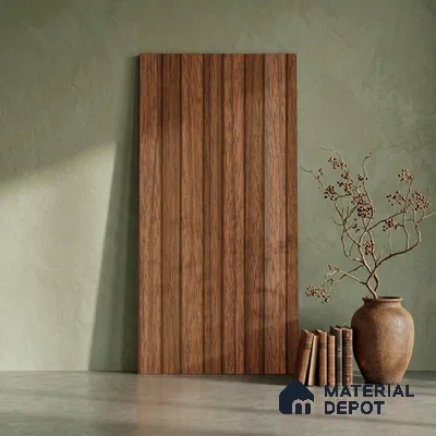 Wooden Look PN 06276 9.5 ft x 4.7 inch Charcoal Panel - 12 mm | Suitable for Feature Wall, TV Unit & Living Room | Width is Subjected to 5% Variation