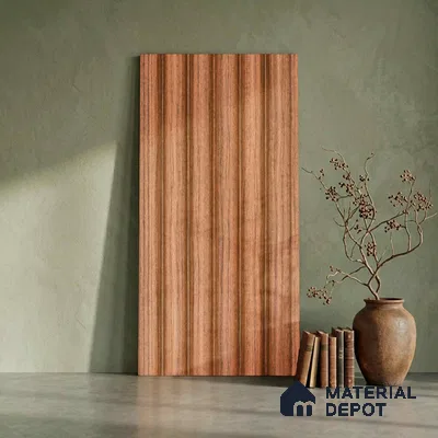 Wooden Look PN 06282 9.5 ft x 4.7 inch Charcoal Panel - 12 mm | Suitable for Feature Wall, TV Unit & Living Room | Width is Subjected to 5% Variation