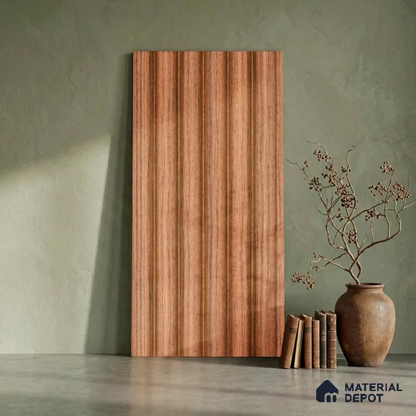 Wooden Look PN 06282 9.5 ft x 4.7 inch Charcoal Panel - 12 mm | Suitable for Feature Wall, TV Unit & Living Room | Width is Subjected to 5% Variation