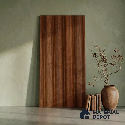 Wooden Look PN 06283 9.5 ft x 4.7 inch Charcoal Panel - 12 mm | Suitable for Feature Wall, TV Unit & Living Room | Width is Subjected to 5% Variation