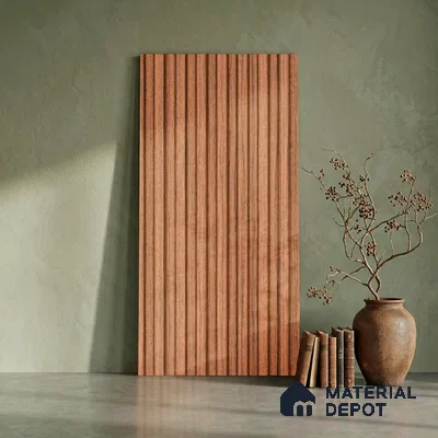 Wooden Look PN 06288 9.5 ft x 4.7 inch Charcoal Panel - 12 mm | Suitable for Feature Wall, TV Unit & Living Room | Width is Subjected to 5% Variation